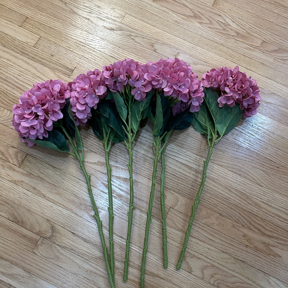 Pink Hydrangea Artificial Flowers